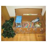 Box of Christmas and New Years deco...