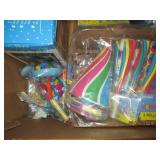 Box of Christmas and New Years deco...