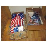 2 boxes of 4th of July decor...