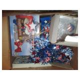 2 boxes of 4th of July decor...