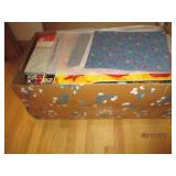 Box of apple themed decor...