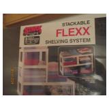 Stackable flex shelving and pattern...