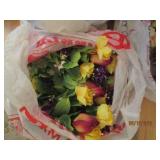 Artificial flowers and batting...