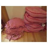 12 chair cushions...