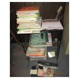 Vintage Metal freestanding book rac...