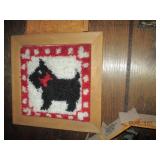 Abstract Octagon wood display shelf...