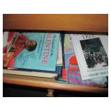 blank greeting cards, serving piece...