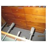 Vintage Wood 12-drawer dresser appr...