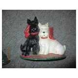 Painted cast Scottie and Westir dec...