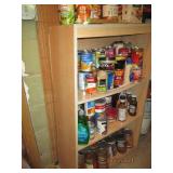 Shelf with food contents