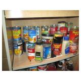 Shelf with food contents