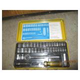 Socket set an tool box with tools
