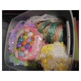 Box of Easter decor