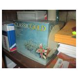 Top 2 shelves of office left closet...