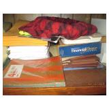 Top 2 shelves of office left closet...