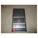 Cassette recorder. Requires C batte...