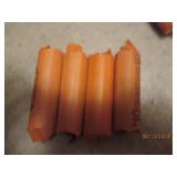 4 - 10 dollar rolls of quarters. As...