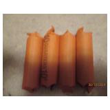 4 - 10 dollar rolls of quarters. As...