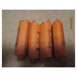 4 - 10 dollar rolls of quarters. As...