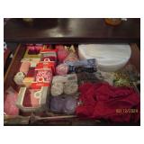 Top left dresser drawer contents. B...