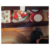 Dresser drawer contents. Christmas ...