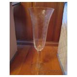 12 champagne glasses in case...