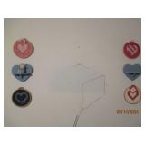 Contents of corner and wall decor a...