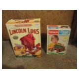 2 vintage sets of Lincoln Logs...