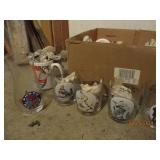 Box of assorted drink glasses and c...