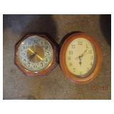 2 vintage clocks
