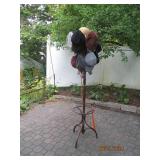 Metal freestanding umbrella rack wi...