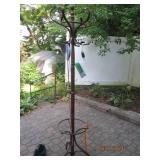 freestanding hat and coat rack with...