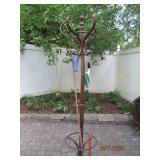 freestanding hat and coat rack with...