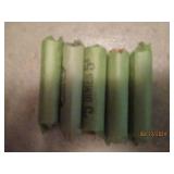 5 - 5 dollar rolls of dimes. As fou...