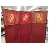 Antique 3 Panel Folding Screen/Room Divider