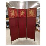 Antique 3 Panel Folding Screen/Room Divider