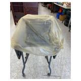 Underwood Typewriter No 5 With Cover On Rolling Table