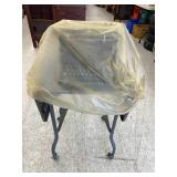 Underwood Typewriter No 5 With Cover On Rolling Table