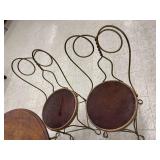 Antique Ice Cream Parlor Table & 4 Chairs