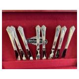Heirloom Sterling Damask Rose Flatware 80.7 oz of 92.5% Silver