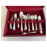 Heirloom Sterling Damask Rose Flatware 80.7 oz of 92.5% Silver
