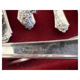 Heirloom Sterling Damask Rose Flatware 80.7 oz of 92.5% Silver