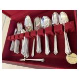 Heirloom Sterling Damask Rose Flatware 80.7 oz of 92.5% Silver