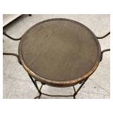 Antique Wrought Iron Twisted Metal Ice Cream Parlor Chair