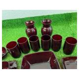 Royal Ruby Anchorglass