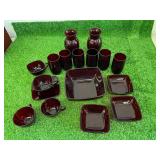 Royal Ruby Anchorglass