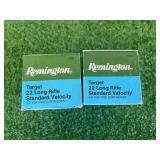 2 500 Count Boxes Remington Target 22 Long Rifle Cartridges