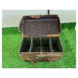Vintage Leather Ammo Box