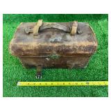 Vintage Leather Ammo Box