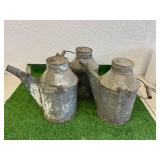 3 Vintage Railroad Tipping Cans NPR